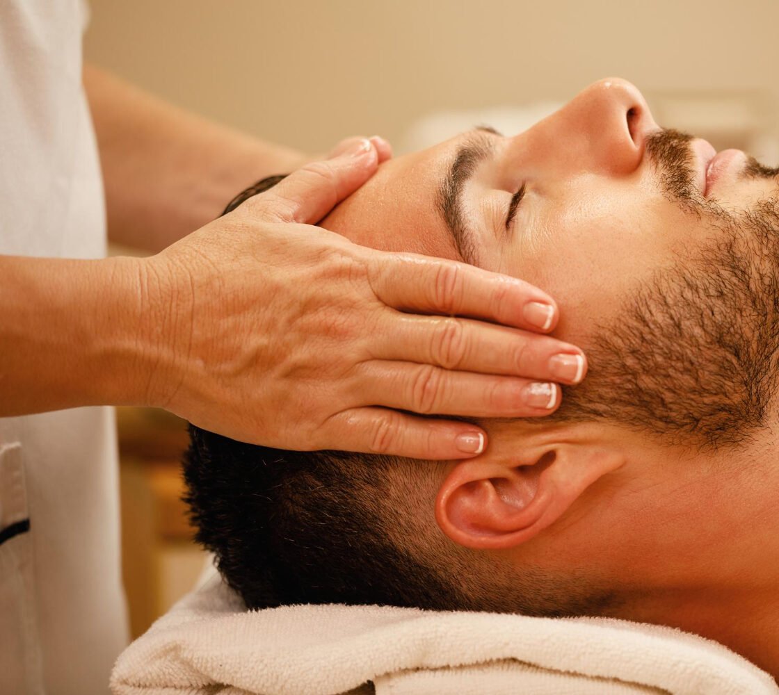 Professional men's body treatment