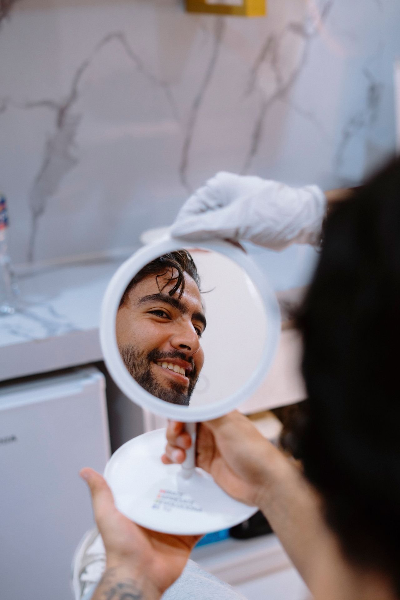 Men's facial treatment